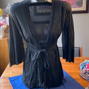 Sweet Pea Stacy Frati Anthropologie Black Jacket Medium